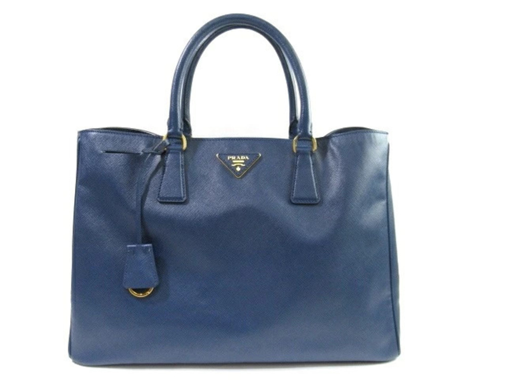 Prada Tote Tessuto Saffiano Bag Saffiano Leather Blue